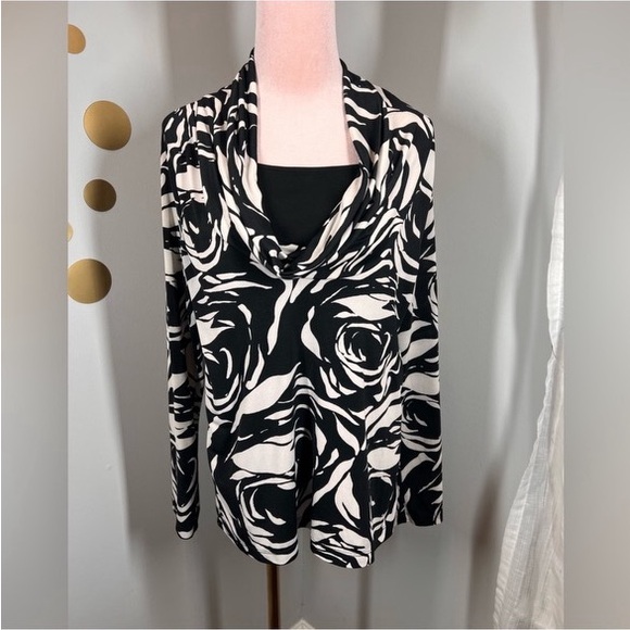 EUC Jones New York Drape Neck Top - Picture 2 of 10